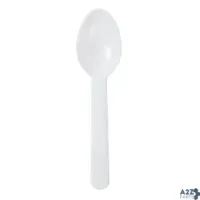 AmerCareRoyal P2103W-C 3" White Plastic Taster Spoons, Case Of 3000