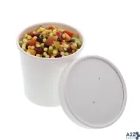 AmerCareRoyal PFC12WCOM 12 Oz White Paper Food Container And Lid Combo, Package