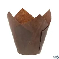 AmerCareRoyal RPTM-50B-C Brown Tulip Style Parchment Paper Baking Cups, Medium C