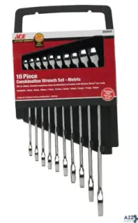 Ace Trading 2024511 Multiple S Metric Wrench Set 5.53 In. L 10 Pc - Total Q