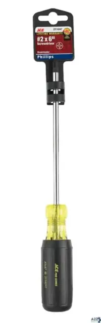 Ace Trading 2114247AHT No. 2 Sizes S X 6 In. L Phillips Screwdriver 1 Pc - Tot