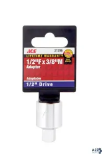 Ace Trading 21296-80A 1/2 In. Drive S Sae 1/2 In. F X 3/8 In. M Socket Adapte