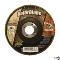 Ali Industries Inc 9708 Gator 4 In. Dia. X 5/8 In. Aluminum Oxide Flap Disc 80