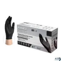 Ammex Corp ABNPF48100 Professional Nitrile Disposable Exam Gloves X-Large Bla