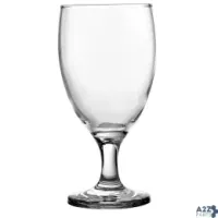 Anchor Hocking 10565A Goblet Glass, 16 Oz., 3-1/2" Dia., 7"H, Stemmed, Foot