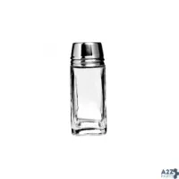 Anchor Hocking 80570 Salt & Pepper Shaker, 2 Oz., 4-1/4"H, Square Jar, With