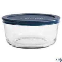 Anchor Hocking 85907L20 Food Storage Container, 4 Cup, 6-1/4" Dia. X 3"H, Rou
