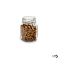 Anchor Hocking 98591CR2 Canister Jar, 38 Oz., 6-1/4"H X 4"W, Clamp Down Lid,