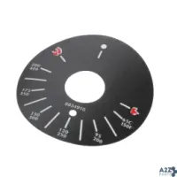 APW Wyott 8834910 DECAL, DIAL PLATE THERMOSTATIC