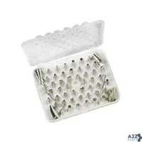 Ateco 783 53-Piece Steel Pastry Tip Set With White, (Pack Of 1)