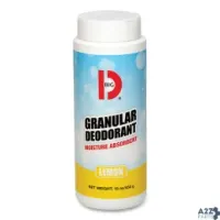 Big D 150 Granular Deodorant, Lemon, 16 Oz, Shaker Can, 12/Carton