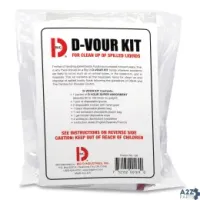 Big D 169 D'Vour Clean-Up Kit, Powder, All Inclusive Kit, 6/Carto