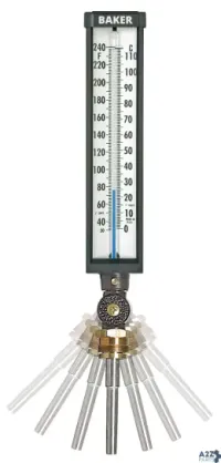Baker Instruments 9VU35-245 INDUSTRIAL THERMOMETER, 30 TO