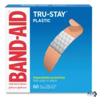 Band-Aid 100563500 Plastic Adhesive Bandages, 0.75 X 3, 60/Box