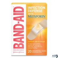 Band-Aid 5570 Antibiotic Adhesive Bandages, Assorted Sizes, 20/Box
