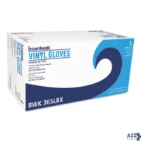Boardwalk BWK365LCT General Purpose Vinyl Gloves, Powder/Latex-Free, 2 3/5