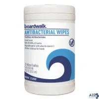 Boardwalk BWK458WA Antibacterial Wipes, 8 X 5 2/5, Fresh Scent, 75/Caniste