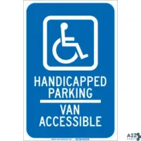 Brady 90018 HANDICAPPED PARKING VAN ACCESSIBLE SIGN,