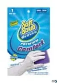 Big Time Products LLC 12611-26 Soft Scrub Vinyl Cleaning Gloves S White 1 Pair - Total