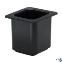 Cambro 66CF110 1/6 Size 6 in Black ColdFest Cold Pan