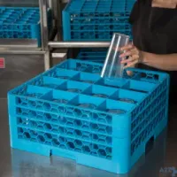 Carlisle RG16-314 Opticlean Dishwasher Glass Rack, 16-Compartments (4-7/1