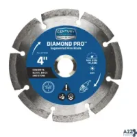 Century Drill & Tool 75453 4 In. Dia. X 7/8 Diamond Segmented Rim Diamond Saw Blad