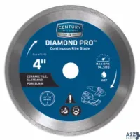 Century Drill & Tool 75456 4 In. Dia. Diamond Continuous Rim Diamond Saw Blade - T
