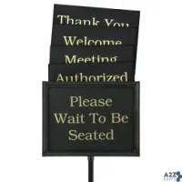 Chef-Master 90033 Chef-Master Hostess Sign, 60"H, (8) Double Sided 11"