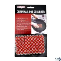 Chef-Master 90236 Chef Master Chainmail Pot Scrubber, Replaceable Sponge,