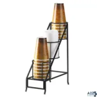 Cal-Mil 1452 3-TIER BLACK IRON CUP AND LID DISPLAY