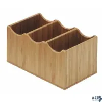 Cal-Mil 1244 CUTLERY HOLDER BAMBOO 3 COMPARTMENT