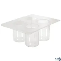 Cal-Mil 3300-RACK 4 COMPARTMENT CLEAR POLYCARBONATE BOTTLE