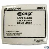Chicopee CHI-8007 CHIX SOFT CLEANING CLOTHS, UNSCENTED, WHITE, 1,200