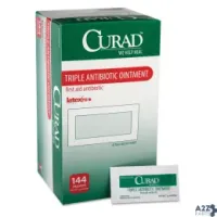Curad CUR001209 Triple Antibiotic Ointment, 0.9 G Foil Packet, 144/Box
