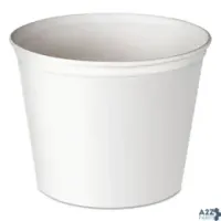 Dart 5T1-N0195 DOUBLE WRAPPED PAPER BUCKET, UNWAXED, 83OZ, WHITE,