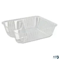 Dart C56NT2 CLEARPAC SMALL NACHO TRAY, 2-COMPARTMENTS, 5 X 6 X