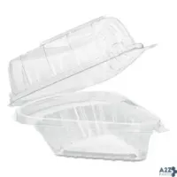 Dart DCC C54HT1 CLEAR HINGED CONTAINERS, PIE WEDGE, PLASTIC