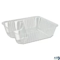 Dart DCC C56NT2 CLEARPAC SMALL NACHO TRAY, 2-COMPARTMENTS