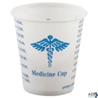 Dart R3-43107 PAPER MEDICAL AND DENTAL GRADUATED CUPS, 3 OZ, WHI
