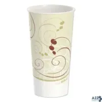 Dart RNP21P-J8000 DOUBLE SIDED POLY PAPER COLD CUPS, 21 OZ, SYMPHONY