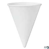 Dart SCC 42BR BARE TREATED PAPER CONE WATER CUPS, 4 1/4