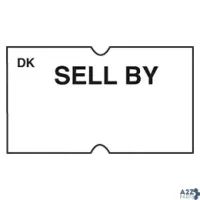 Day Mark 110427 WHITE SELL BY LABEL FOR DM-3 LABEL GUN - 8000 / PK