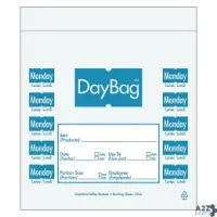 Day Mark 112378 CLEAR/BLUE MONDAY 7" X 6.5" PORTION BAG - 2000/PK