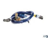 Dormont 1675KIT60 Gas Hose, Blue 3/4" x 60", w/Snapfast,Restraining Device,Valve