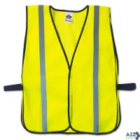Ergodyne 20040 Glowear 8020Hl Safety Vest, Polyester Mesh, Hook Closur