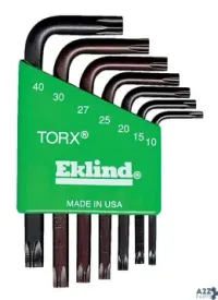 Eklind 10807 Torx T10-T40 Short Arm Torx L-Key Set Multi-Size In. 7