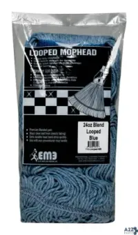 Elite Mops & Brooms Inc 113-LOOPED-BB Lanier Polyester Blend Looped Mop Refill 1 Pk - Total Q
