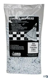 Elite Mops & Brooms Inc 115-LOOPED-FM Lanier Blend Mop Refill Polyester Blend 1 Pk - Total Qt