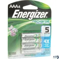 Energizer NH12BP-4 / E0917200 AAA NIMH RECHARGEABLE BATTERIES 4 PER PACK