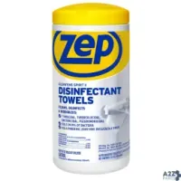 Enforcer Products R53380 Zep Recycled Fibers Disinfecting Wipes 80 Pk - Total Qt